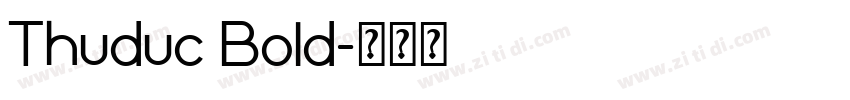 Thuduc Bold字体转换